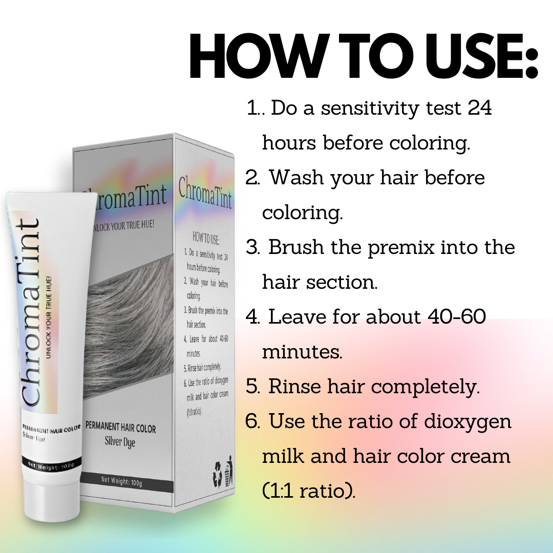ChromaTint™ Permanent Silver Hair Dye - Last day discounts 💲 up to 80% Off 🤑
