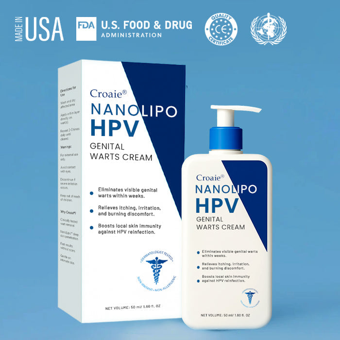 ⭐FDA Approved⭐ WHO Approved✅ Croaie® NanoLipo HPV Genital Warts Cream - No allergies🌸 quick and effective⚡️ with over 150,000 sold📦