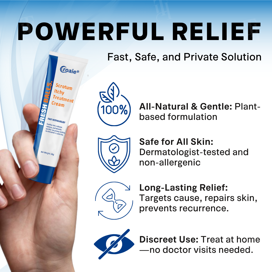 The FDA-Approved Solution🔥Croaie® Scrotum Itchy Treatment Cream - Already sold over 300,000 units worldwide✅