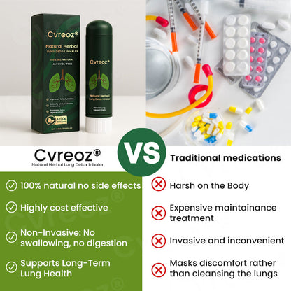 🌿 Official Store | Cvreoz® Natural Herbal Lung Detox Inhaler ✅ Breathe Free, Live Fully—25% Off Today!