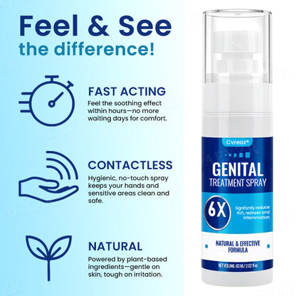 Best-Selling Product 2025🔥Cvreoz® Genital Treatment Spray - Already Helped 120,000+ Users Reclaim Their Comfort✅