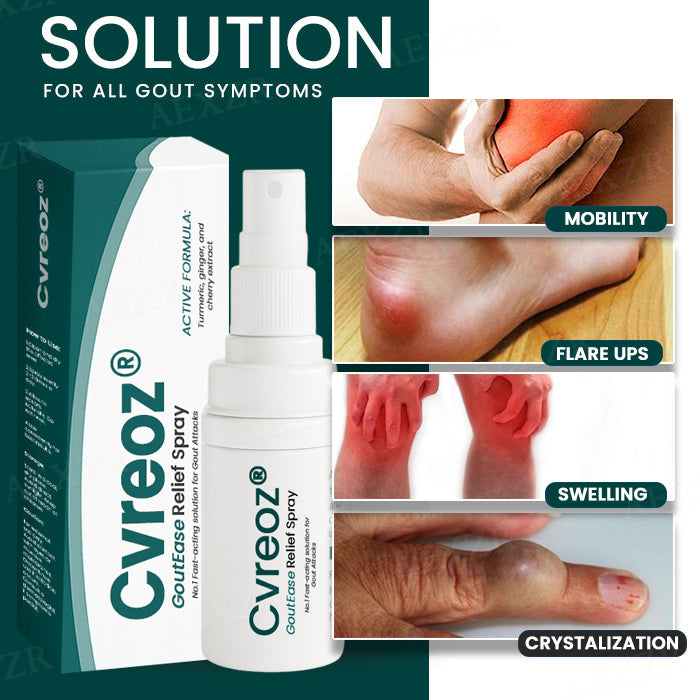 The FDA-Approved Solution🔥Cvreoz® GoutEase Relief Spray - Already Helped 120,000+ Users Reclaim Their Comfort✅