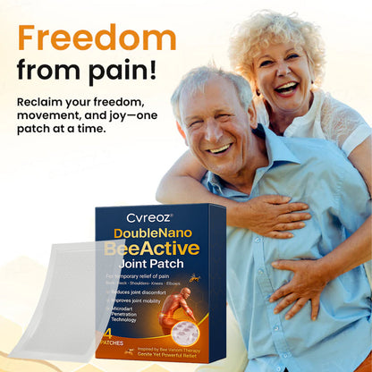 ✅⭐Official Store: Cvreoz® DoubleNano BeeActive Joint Patch –🐝 🦵Relief for Shoulder, Neck, Back & Knee Pain in 10 Minutes!