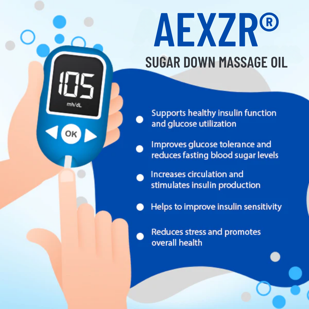 🌟 Official Store | AEXZR® Sugar Down Massage Oil🌿 Empower Your Health Naturally!
