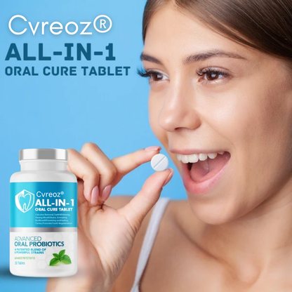 Cvreoz® All-in-1 Oral Cure Tablet - 👩‍⚕️ Recommended by Experts! 🔥 30-Days Money-Back Guarantee! 💰