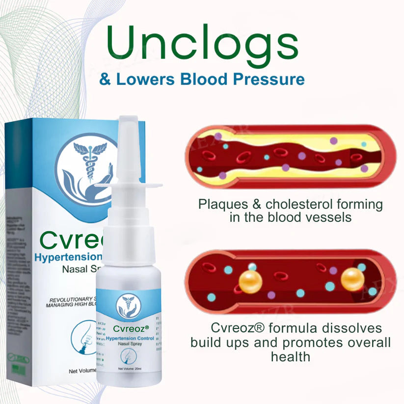 🌟 Official Store | Revolutionize Your Blood Pressure Management with Cvreoz® Hypertension Control Nasal Spray🔥The Fast-Acting Solution You’ve Been Waiting For!✅