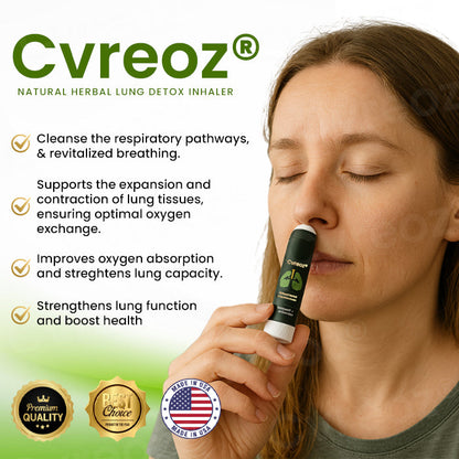 🌿 Official Store | Cvreoz® Natural Herbal Lung Detox Inhaler ✅ Breathe Free, Live Fully—25% Off Today!