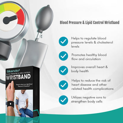 🌟 Official Store | Bikenda® Blood Pressure & Lipid Control Wristband✅Take Control of Your Blood Pressure Naturally🌿Improve Your Heart Health Today!