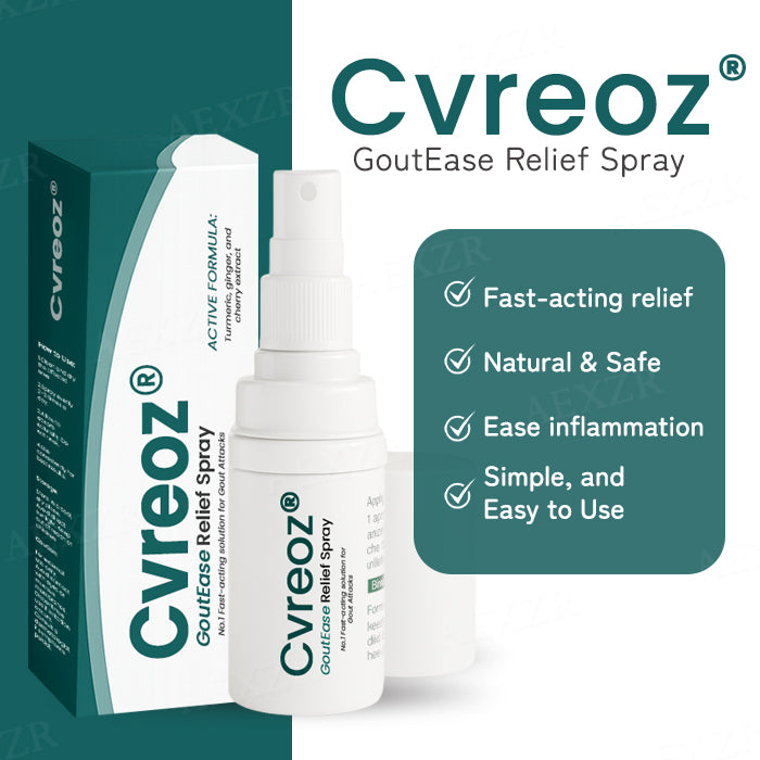 The FDA-Approved Solution🔥Cvreoz® GoutEase Relief Spray - Already Helped 120,000+ Users Reclaim Their Comfort✅