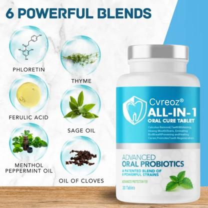 Cvreoz® All-in-1 Oral Cure Tablet - 👩‍⚕️ Recommended by Experts! 🔥 30-Days Money-Back Guarantee! 💰