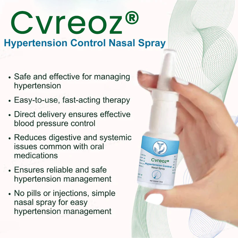 🌟 Official Store | Revolutionize Your Blood Pressure Management with Cvreoz® Hypertension Control Nasal Spray🔥The Fast-Acting Solution You’ve Been Waiting For!✅