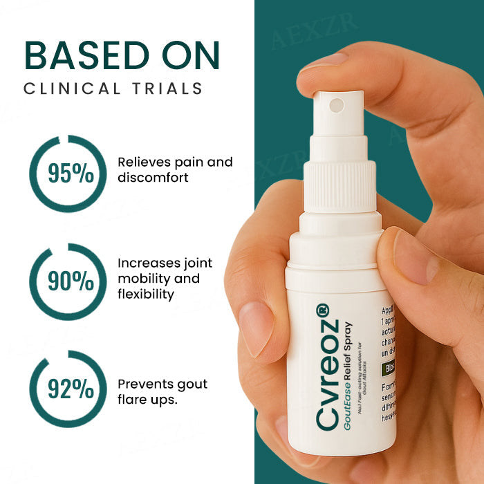 The FDA-Approved Solution🔥Cvreoz® GoutEase Relief Spray - Already Helped 120,000+ Users Reclaim Their Comfort✅
