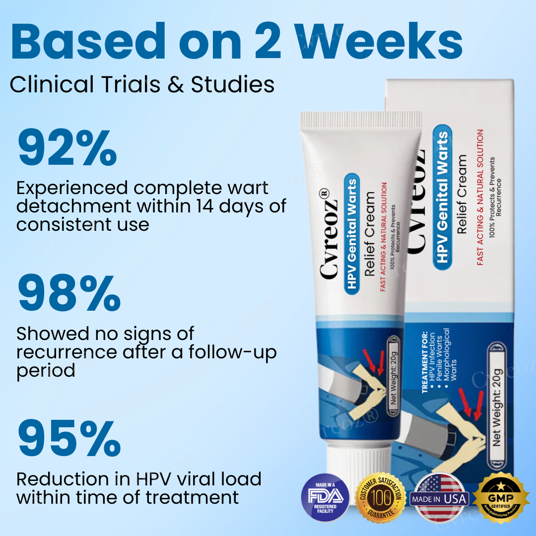 Cvreoz® HPV Genital Warts Relief Cream ✅ 70% Off! Ends in 10 Minutes💨💙