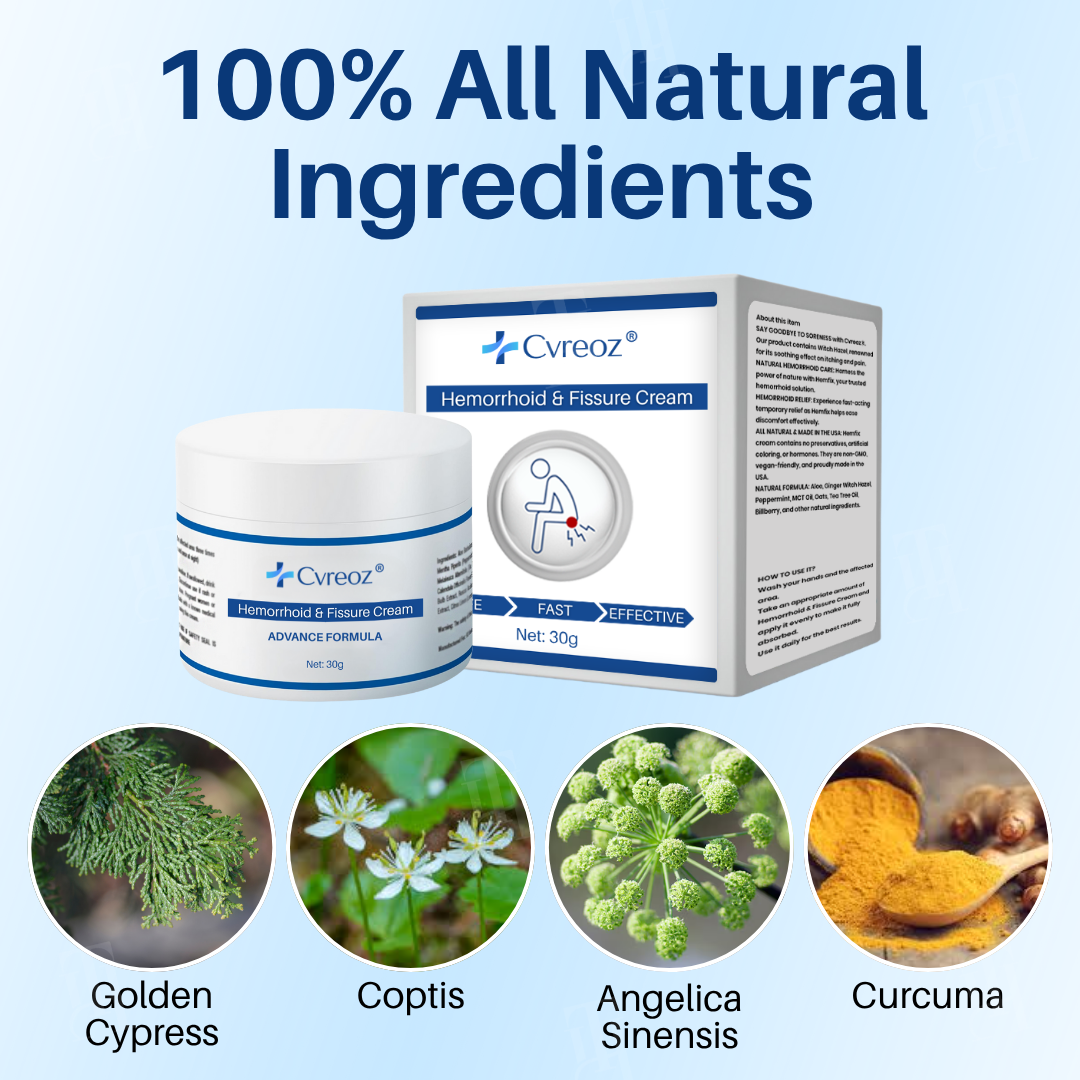 🌟 Official Store | LAST 31 PCS LEFT!🔥Hot Sale - 50% OFF🌿Cvreoz® Hemorrhoid & Fissure Cream