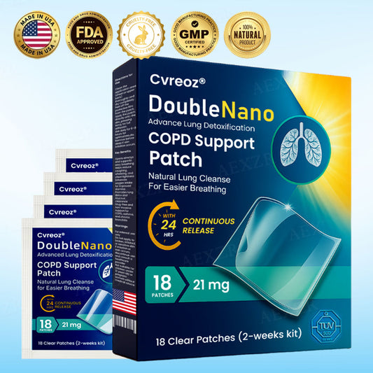 The FDA-Approved Solution🔥Cvreoz® DoubleNano COPD Support Patch - Already sold over 300,000 units worldwide✅