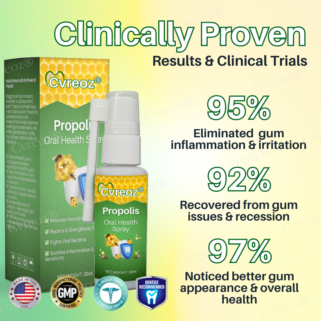 🌟 Official Store | Cvreoz® Propolis Oral Health Spray – Your Natural Solution for Healthy Gums!