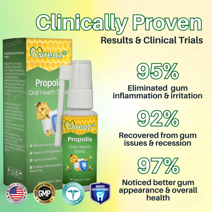 🌟 Official Store | Cvreoz® Propolis Oral Health Spray – Your Natural Solution for Healthy Gums!