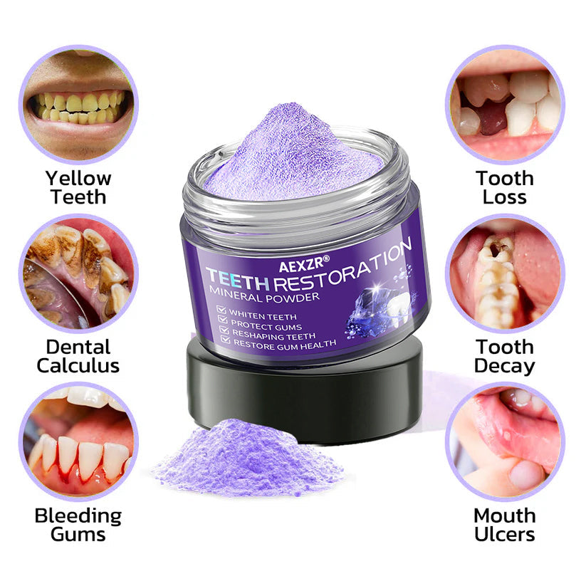 🌟 Official Store |🔥Hot Sale - 50% OFF🌿 AEXZR® Teeth Restoration Mineral Powder
