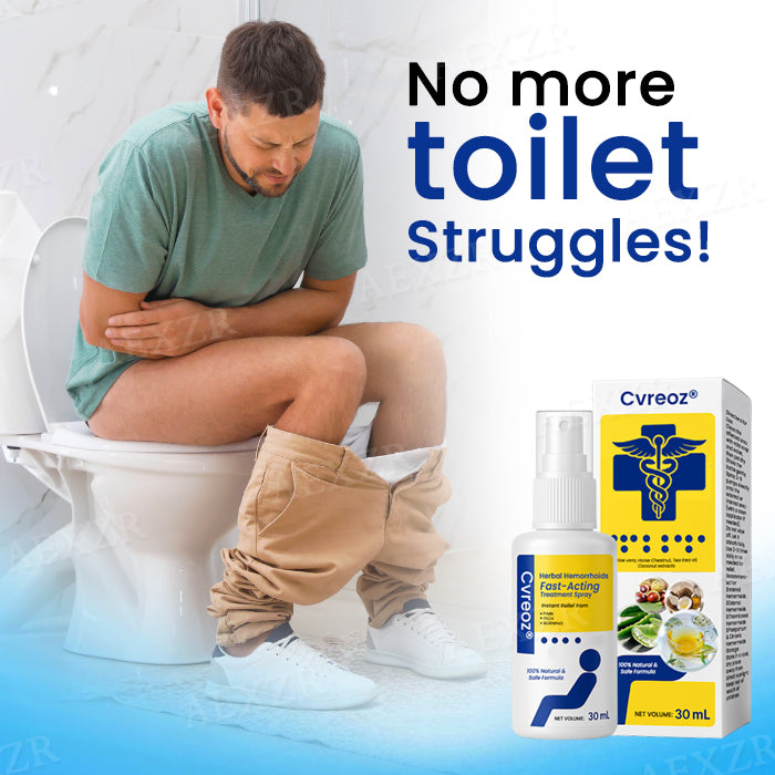 🌟 Official Store | Cvreoz® Herbal Hemorrhoids Fast-Acting Treatment Spray – Your Quick Relief Solution!
