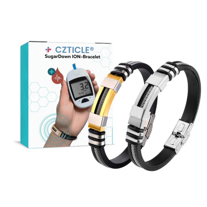🌟 Official Store | Experience Optimal Glucose Control with CZTICLE® SugarDown ION-Bracelet🔥 Your Stylish Solution for Diabetes Management!✅