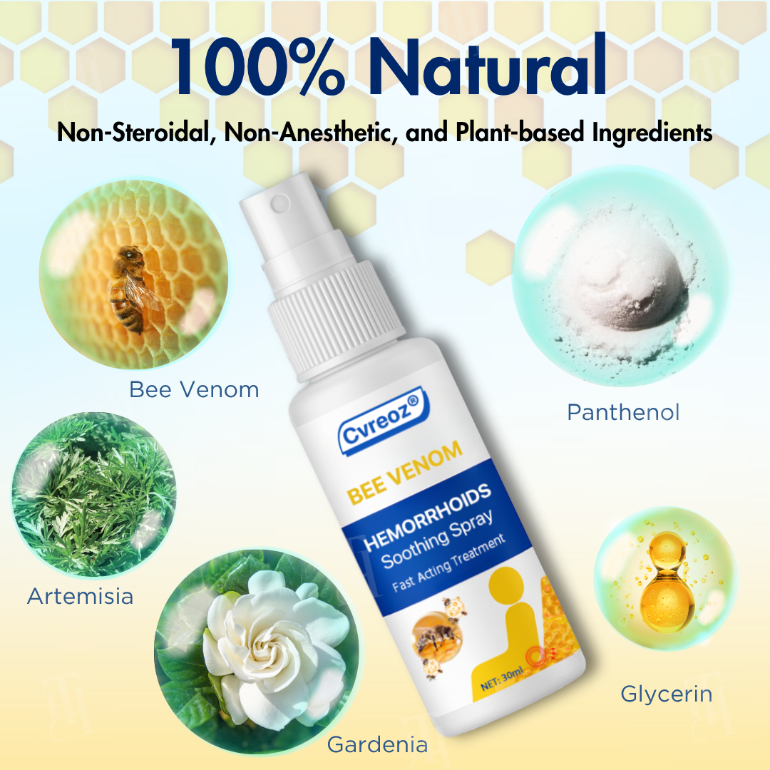 🌟 Official Store | Cvreoz® Bee Venom Hemorrhoids Soothing Spray – Your Fast-Acting Relief Solution!