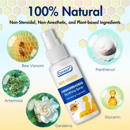 🌟 Official Store | Cvreoz® Bee Venom Hemorrhoids Soothing Spray – Your Fast-Acting Relief Solution!