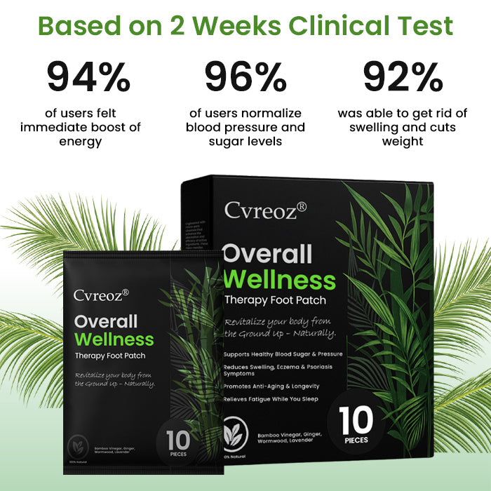 🌟 Official Store | Cvreoz® Overall Wellness Therapy Foot Patch🌿 Revitalize Your Health from the Ground Up!