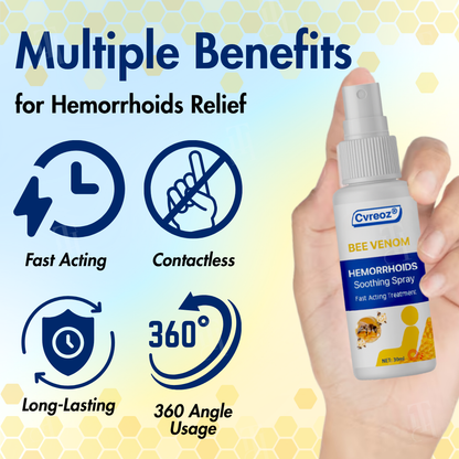 🌟 Official Store | Cvreoz® Bee Venom Hemorrhoids Soothing Spray – Your Fast-Acting Relief Solution!