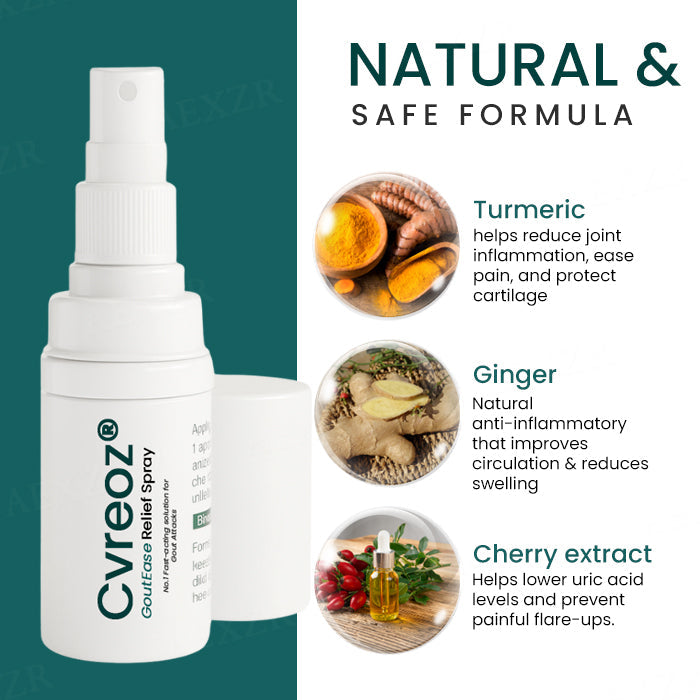 The FDA-Approved Solution🔥Cvreoz® GoutEase Relief Spray - Already Helped 120,000+ Users Reclaim Their Comfort✅