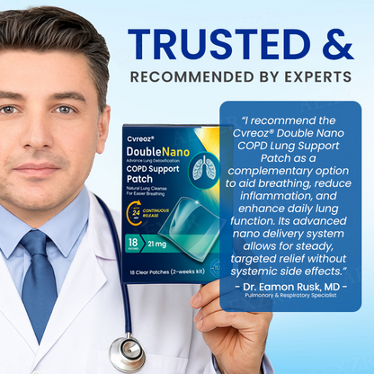 The FDA-Approved Solution🔥Cvreoz® DoubleNano COPD Support Patch - Already sold over 300,000 units worldwide✅