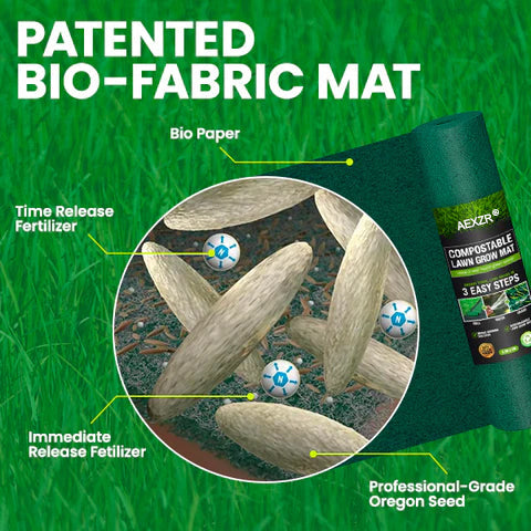 🏆Official Store | 🌟 Few Stocks Available🌟AEXZR®  Compostable Lawn Grow Mat 🔥Hot Sale - 50% OFF🌿