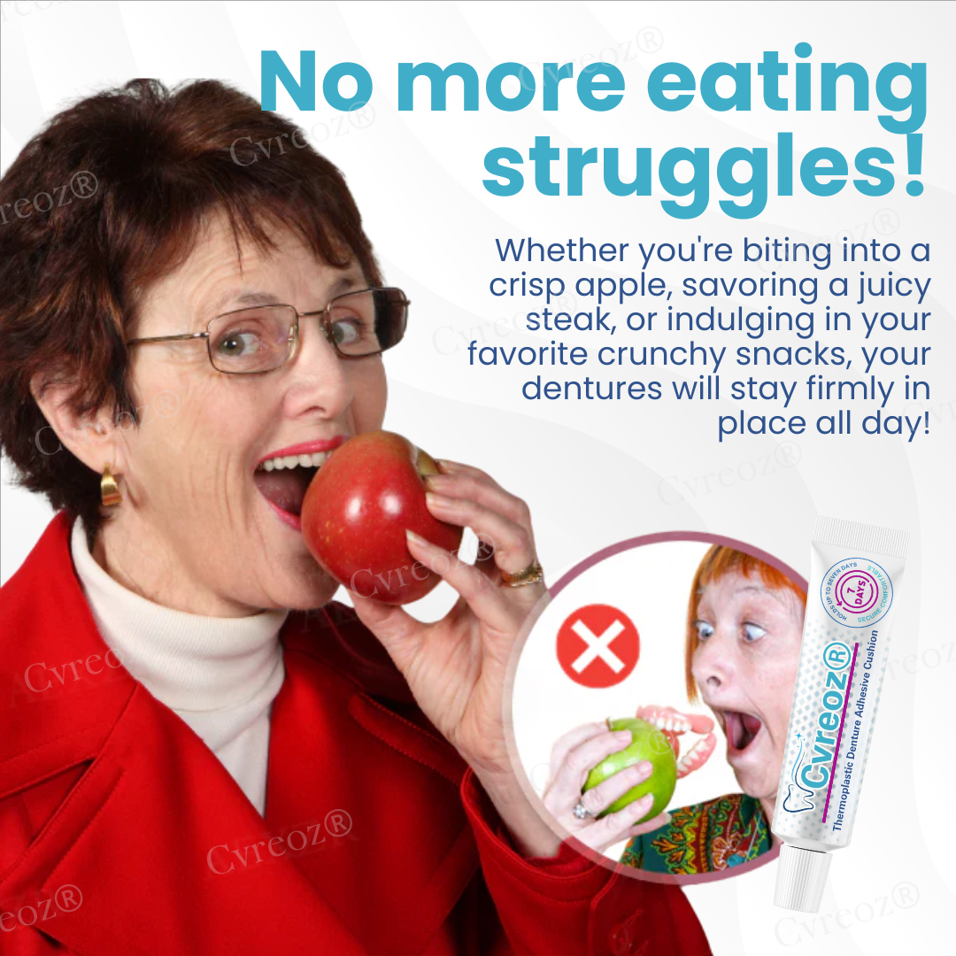 🌟 Official Store | Cvreoz® Thermoplastic Denture Adhesive Cushion🦷 Secure Your Smile with Confidence!