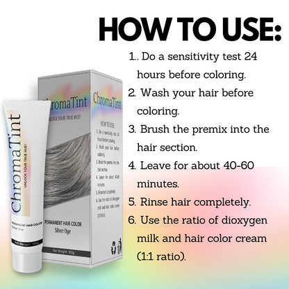ChromaTint™ Permanent Silver Hair Dye - Last day discounts 💲 up to 80% Off 🤑