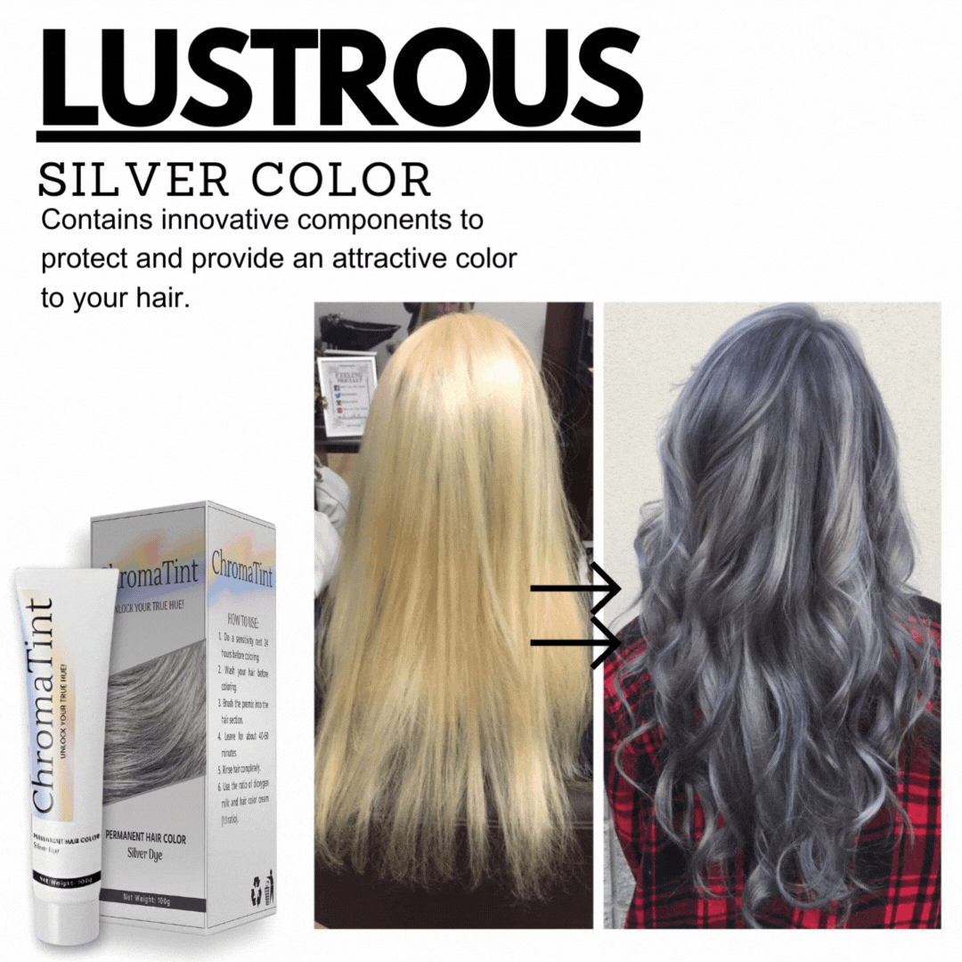 ChromaTint™ Permanent Silver Hair Dye - Last day discounts 💲 up to 80% Off 🤑